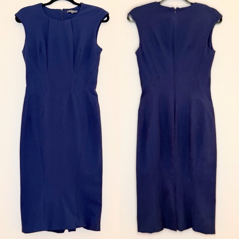 ZAC POSEN Careerwear Flattering Cocktail Office Cap Sleeve Fitted Sheath Dress